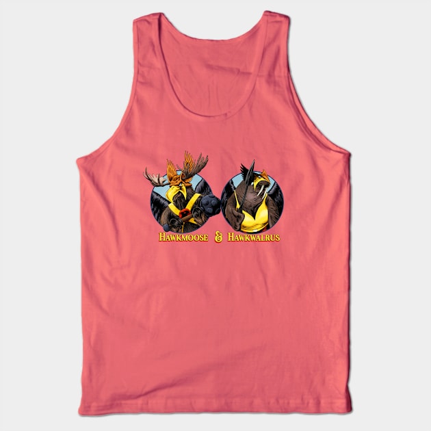 Hawkmoose & Hawkwalrus Tank Top by ThirteenthFloor